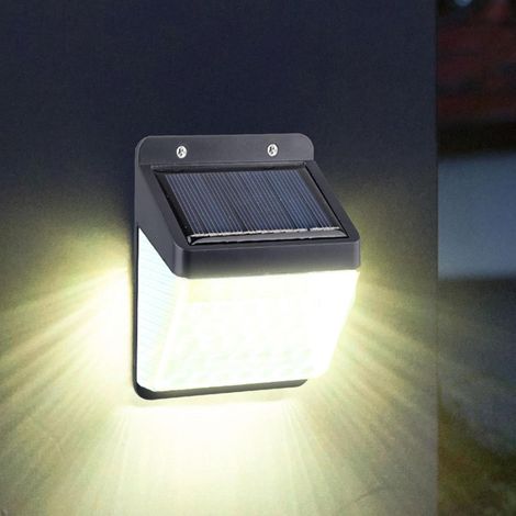 Projecteur Solaire Extérieur - Détecteur De Mouvement Humain - Étanchéité IP65 - Fonction Crépuscule à Aube - Pour Jardin Clôture Mur - 2 Pièces (1/5)