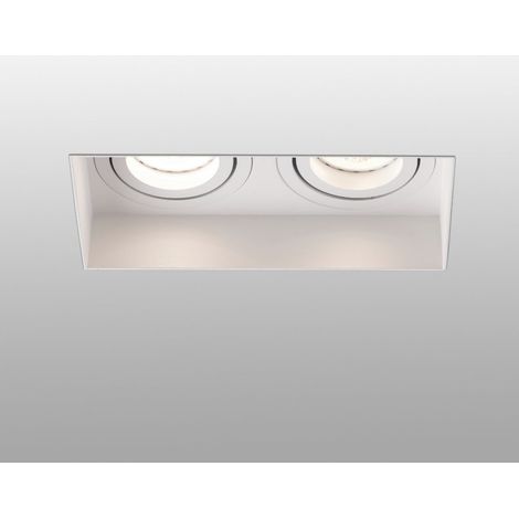 ACRE Spot orientable carré blanc double (1/5)