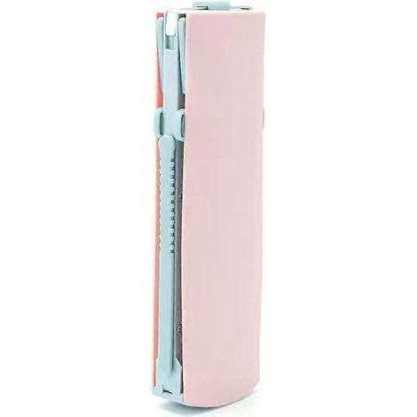 Étendoir à linge portable et pratique pour les voyages, à placer sous le climatiseur les jours de pluie, rose (1/5)
