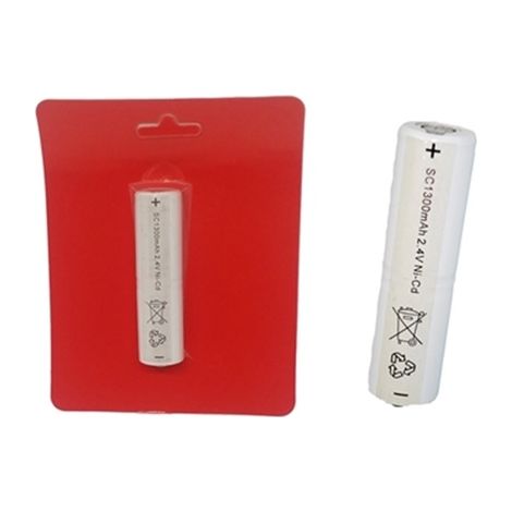 PACCO BATTERIE Ni-CD 2,4 V 1300 mAh ELEMENTI SC per GRATI' OM  PC 26 (1/2)