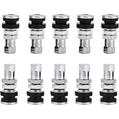 Tige de valve de pneu Tubeless 10 pièces TR161 métal voiture camion moto boulon dans pneu pneu Valve tiges courtes avec (1/3)