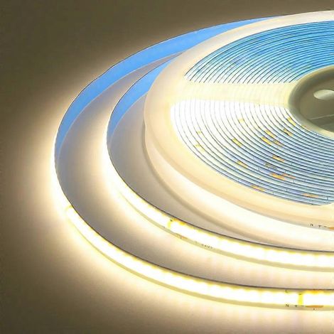 Bande LED COB 220 V 5 à 50 m 240 LED ultra-lumineuses ruban flexible IRC 90 -15 m blanc naturel (1/5)