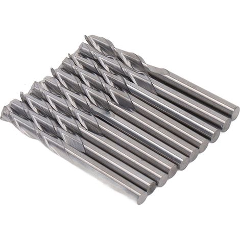 Kit de 10 fraises en acier rapide de 3,175 mm (1/8 po) pour le bois et le plastique (1/5)