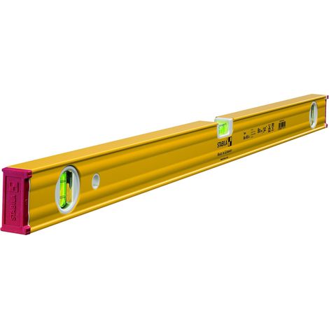 Stabila 80 AS-2 Spirit Level with Dual Vial, 80 cm Aluminum Alloy, Precision ±0.5 mm/m