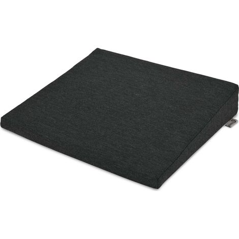 Beautissu – Coussin en coin orthopédique 37 x 33,5 x 7/2 cm – Rembourrage mousse composite – Tissu 100% polyester – Antidérapant et déhoussable (1/5)