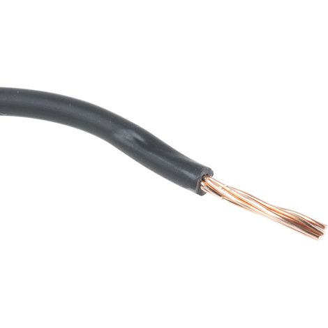 RS PRO Conduit, section: 1,5 mm², 750 V Noir H07Z-R 6491B ( Prix pour Bobine de 100 Mètres )