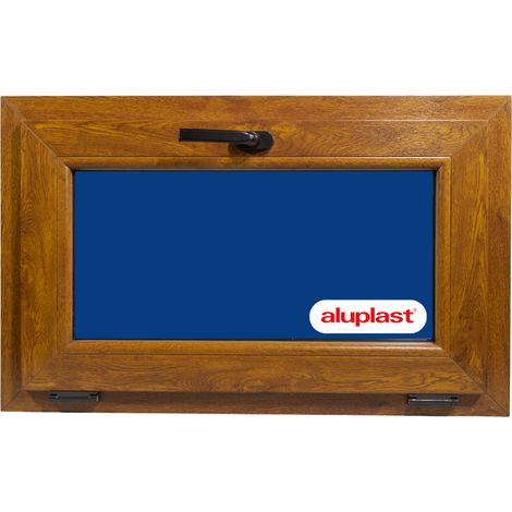Ventana PVC Reforzado 800x500 Roble Dorado Oscilante (1/2)