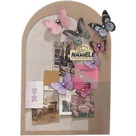 Tableau d'affichage papillon, tableau de collage papillon, décoration de bureau, anniversaire (1/5)