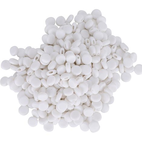 400 connecteurs de cordon d'extension pour masque facial antidérapant en silicone avec boucle de réglage (blanc)