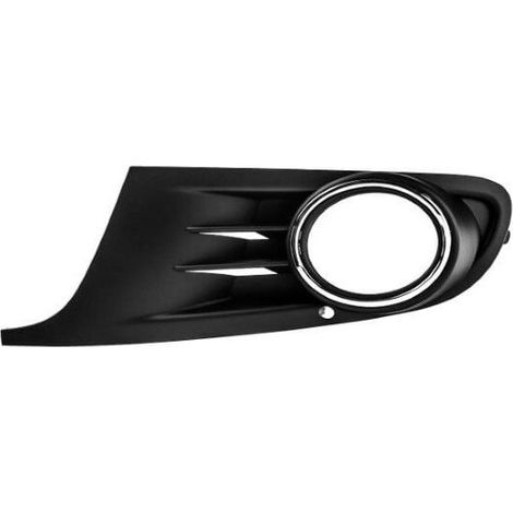 Grille de pare-choc avant gauche noire avec trou pour anti-brouillard Volkswagen Golf 6 2008-2012