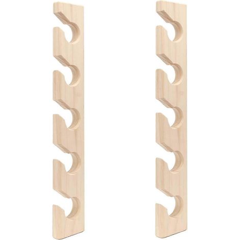 Porte-chapeaux mural en bois en 2 pièces pour ranger les casquettes de baseball dans un placard (1/4)