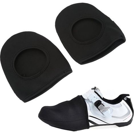 Un paio di copriscarpe da bicicletta, adatti per scarpe da ciclismo, bici da strada, biciclette unisex, antiscivolo, adatti per mountain bike e bici da strada. (1/5)