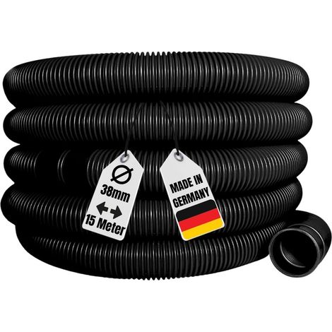 15 Meter 38mm 1 1/2" Solarschlauch Poolschlauch Muffenabstand 1,5m