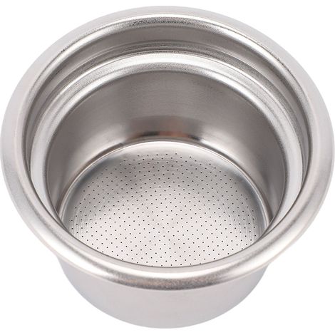 Panier-filtre sans pression de 58 mm, porte-filtre monocouche en acier inoxydable, accessoire pour cafetière 4 portions. (1/5)