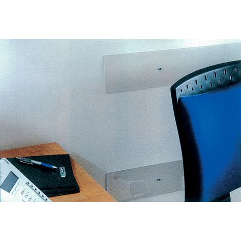 BATTISEDIA TRASPARENTE CON FORI S/VITI 80X2X12 CM- 10,0 pz