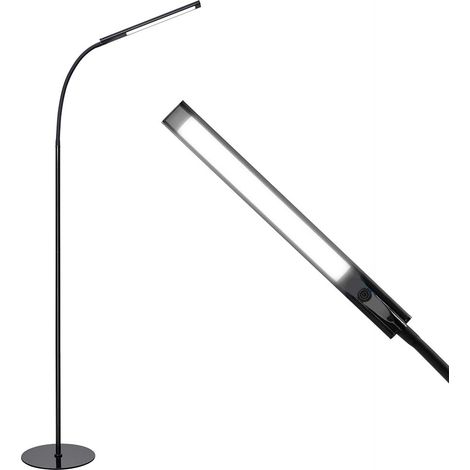 Lampada Piantana da Terra LED 7W 400Lm Moderno Luce Dimmerabile Flessibile Nero (1/5)