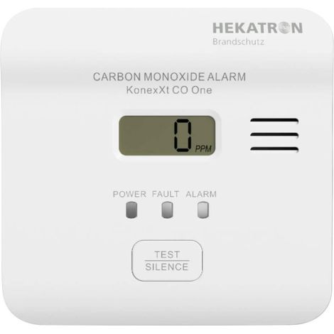 Hekatron KonexXt CO One detector de monóxido de carbono blanco