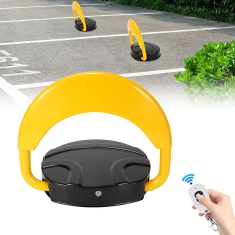 2x Barrière de parking pliante, barrière de parking avec télécommande, portée de la télécommande 20 m, barrière de parking sur poteau, 180°IP67 anti-collision, barrière de parking (1/5)