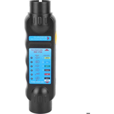 12V-Steckdosenprüfer für LKWs und Anhänger, Widerstandsprüfer mit Beleuchtung. (1/4)