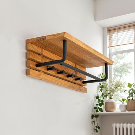 Porte manteau 60x20x17cm naturel
