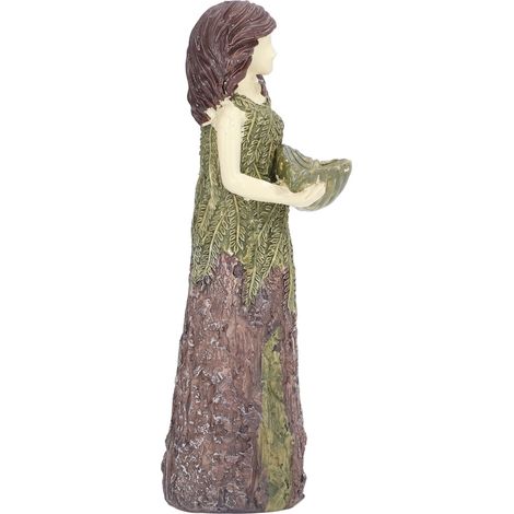 Statue de Fée Mangeoire à Oiseaux en Résine - Décor de Jardin Extérieur Élégant (1/5)