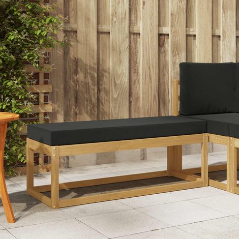 Banco de taburete exterior con cojín 115 x 43 x 45 cm (1/5)