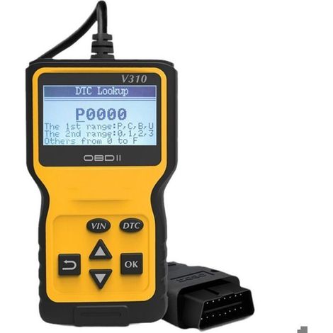 Scanner diagnostico per autoveicoli - Lettore universale di codici di errore - Compatibile con veicoli a benzina e diesel a 12V