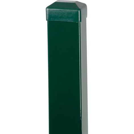 Pfosten Strend Pro EUROSTANDARD, 1700/60x40/1,25 mm, grün, eckig, Kappe, Zn+PVC, RAL6005