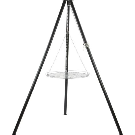 BBQ-Toro Dreibein Grill mit Grillrost, 165 cm, Dreibein für Feuerschale, Dreibein für Schwenkgrill (1/5)