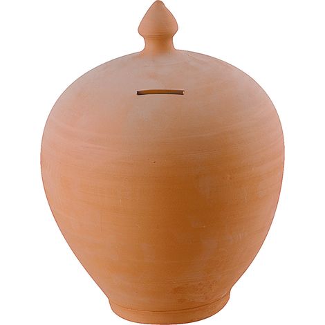 SALVADANAIO  RISPARMIO IN TERRACOTTA 15CM