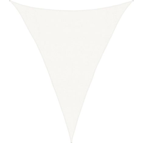Voile d'ombrage  Voile de parasol 160 g/m² Blanc 3x4x4 m PEHD