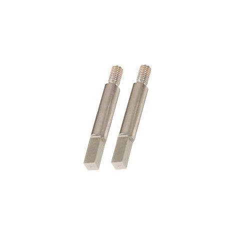 Adaptateur carré, 6 mm, pack de 2, chromée