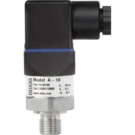 [GEBRAUCHT] B-Ware Wika Drucksensor Druckmessumformer A 10 Ventilstecker 0 Bar Bis 400 Bar 1 Stück