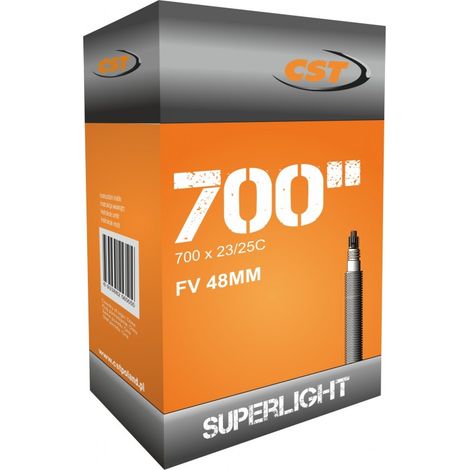 Cámara de aire CST 700x23/25 FV Presta 48 mm Super Light 80 g (1/3)