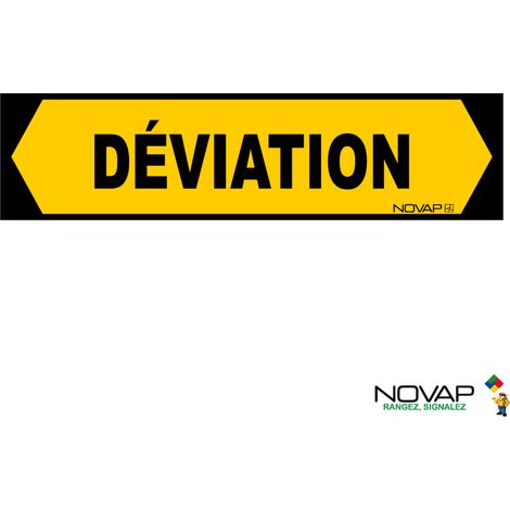 Novap – Panneau d'information Eco Déviation rigide 800 x 200mm – Imputrescible – Anti-UV – 3341089 (1/2)