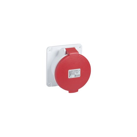 Presa fissa BT da incasso diritta IP44 32A 380V 3PNT cablaggio rapido - PKY32G435