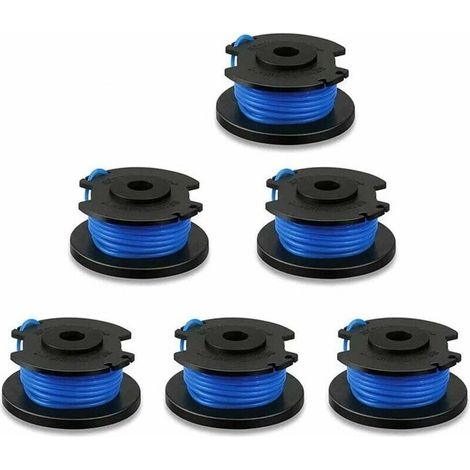 Lot de 6 bobines de fil de rechange pour débroussailleuse sans fil Ryobi One+ AC14RL3A 18 V, 24 V, 40 V (1/5)