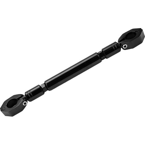 Guidon renforcé en aluminium pour moto, barre transversale stabilisatrice, accessoire motocyclette noir, fixation guidon cross, pièce moto résistante (1/5)