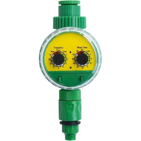Minuterie d'Irrigation de Jardin, Programmateur Tuyau d'Arrosage Contrôleur Numérique Extérieur ABS Automatique électronique Programmable Fréquence Système Intelligent Retard Pluie étanche (1/5)
