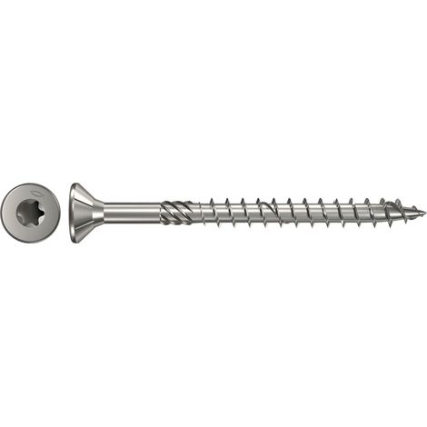 Fischer 200x Power-Fast 4 x 45 Cabeza avellanada acero inoxidable A4 rosca parcial hexalobular interior TX - 657283