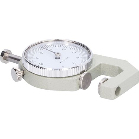 Jauge d'épaisseur à cadran 0-10mm, précision professionnelle pour métal, plastique, bois et matériaux composites. (1/5)
