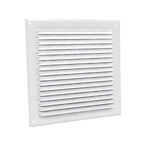 Grilles à auvents en aluminium prélaqué blanc - ANJOS - 6714