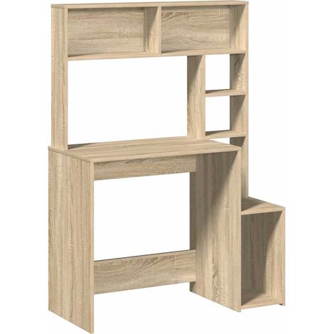 Maison Exclusive - Schreibtisch mit Regal Sonoma-Eiche 100x45x140