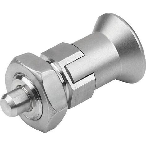 KIPP Arretierbolzen kurze Ausführung Gr.0 M08x1 Ø4 Form D Rastnut Kontur (1/3)