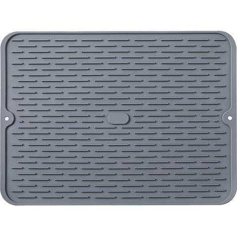 Tapis De Sechage En Silicone - Non Glissant - Résistant À La Chaleur Jusqu'à 230 °C - Pour Évier Et Plan De Travail - 45 X 30 Cm - 1 Pièce (1/5)