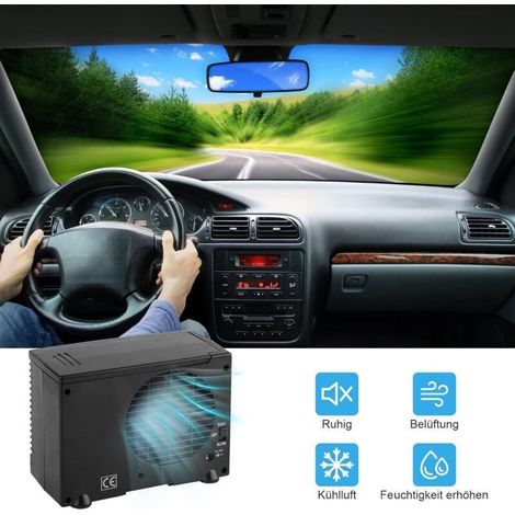 1 PCS Mini Climatiseur de voiture portable 12 V, Ventilateur de Climatisation multifonction Refroidisseur d'air Portable Climatiseur Refroidisseur pour voiture