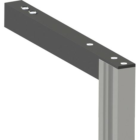 Volpato Wandanbindung oben 220mm passend zum Regalsystem Stili, Aluminium schwarz eloxiert (1/5)