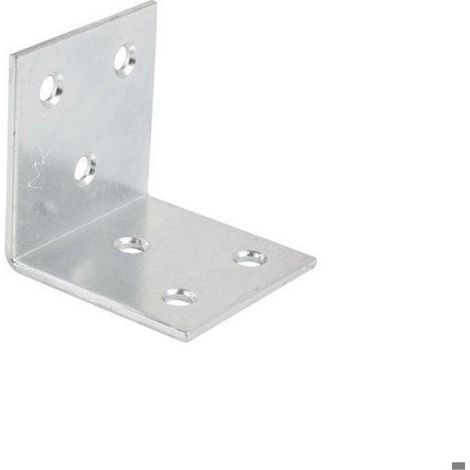 Connecteur De Construction - 40x40x40 mm - Acier Galvanisé - Pour Liaison Bois-Bois Bois-Béton Bois-Autres Matériaux - Lot De 1