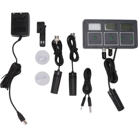 8-in-1 Wasserqualitätstester mit Online-Überwachung, pH-Detektor, Analysator und Wi-Fi-App für Hydrokultur, Tuya-kompatibel (EU-Stecker 230 V). (1/5)