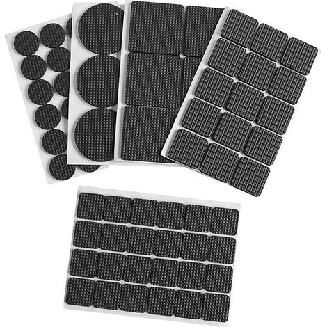 132 Alfombrillas antideslizantes gruesas - Alfombrillas protectoras multifuncionales para patas de mesas y sillas - Alfombrillas protectoras antideslizantes para sillas y mesas